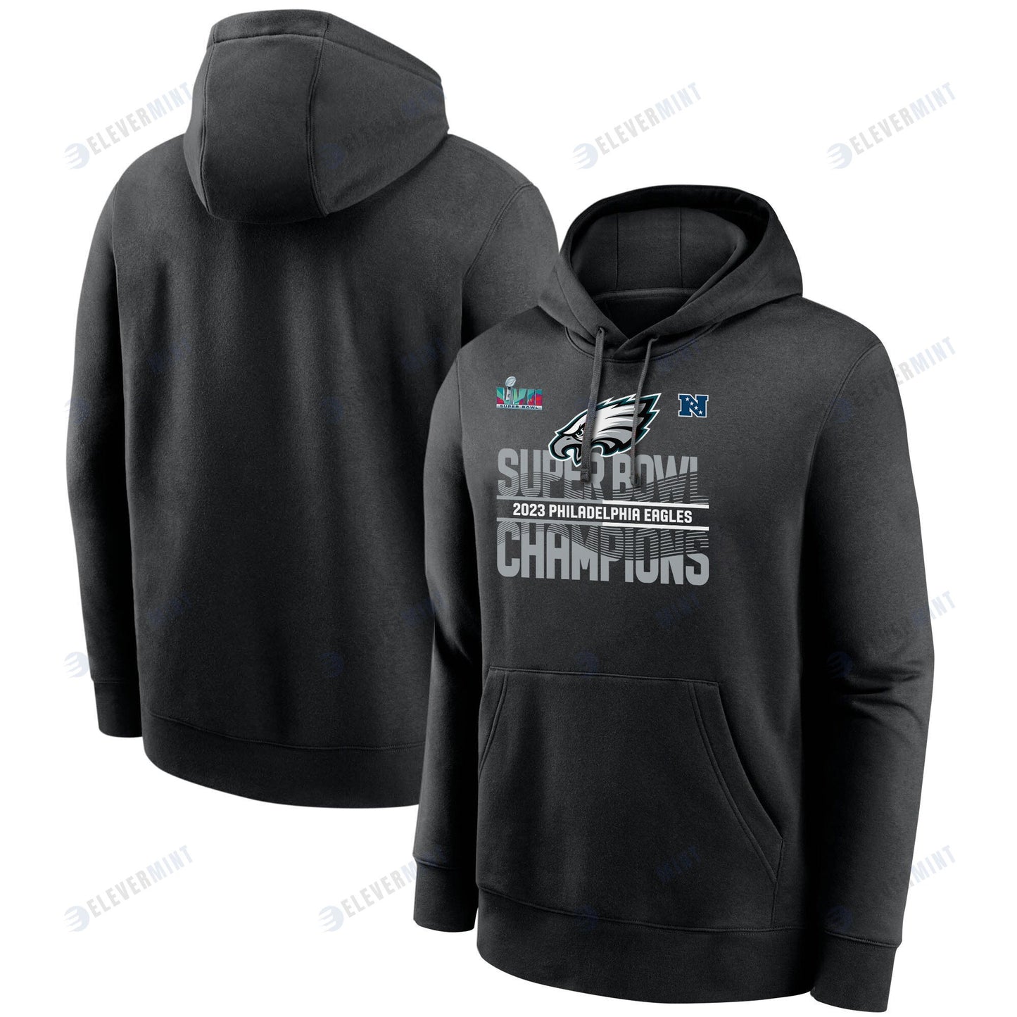 Philadelphia Eagles Super Bowl Champions Pullover Hoodie - Black