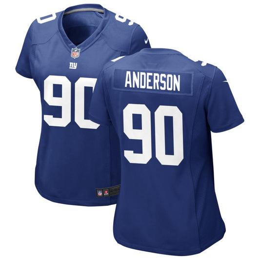 Ryder Anderson New York Giants Nike Women's Jersey - Royal