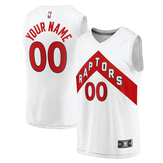 Toronto Raptors Fanatics Branded Youth Fast Break Replica Custom Jersey - Association Edition - White