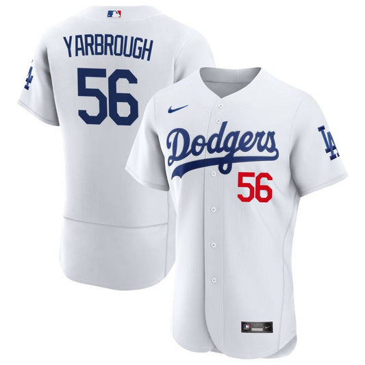 Ryan Yarbrough Los Angeles Dodgers Nike Home Authentic Patch Jersey - White