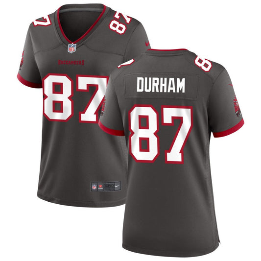 Payne Durham Tampa Bay Buccaneers Nike Women's Alternate Game Jersey - Pewter