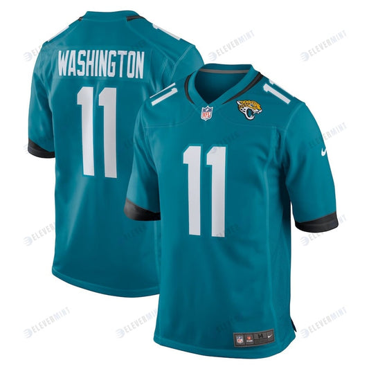 Parker Washington 11 Jacksonville Jaguars Men Team Game Jersey - Teal