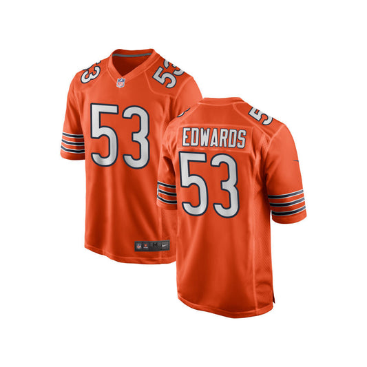 T.J. Edwards Chicago Bears Nike Youth Alternate Game Jersey - Orange