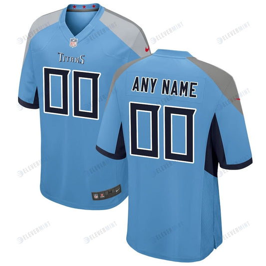 Tennessee Titans YOUTH Alternate Custom Game Jersey - Light Blue