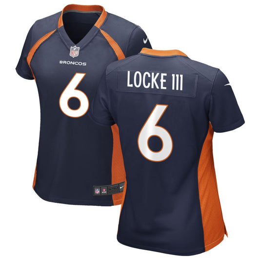 P.J. Locke III Denver Broncos Nike Women's Alternate Game Jersey - Navy