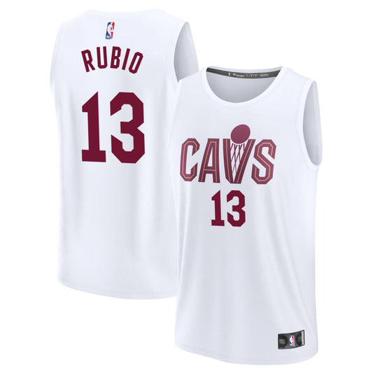 Ricky Rubio Cleveland Cavaliers Fanatics Branded Fast Break Replica Jersey - Association Edition - White