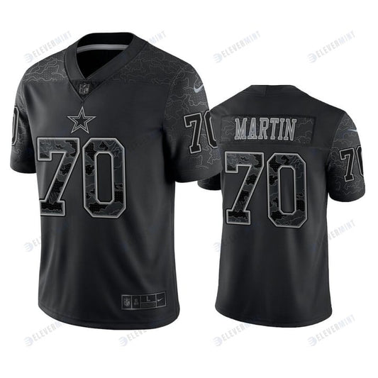 Zack Martin 70 Dallas Cowboys Black Reflective Limited Jersey - Men