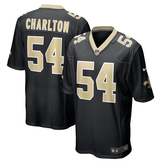 Taco Charlton New Orleans Saints Nike Game Player Jersey - Black