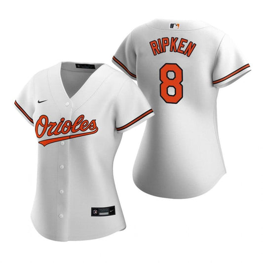 Women's Baltimore Orioles Cal Ripken Jr. Replica Home Jersey - White