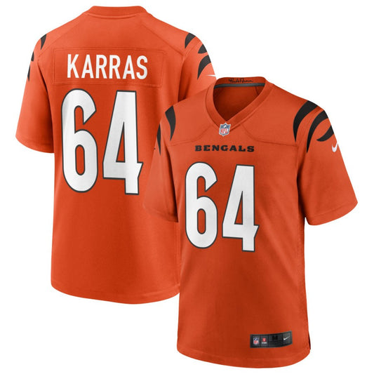 Ted Karras Cincinnati Bengals Nike Youth Alternate Game Jersey - Orange