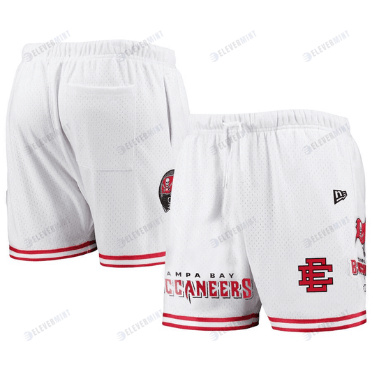 Tampa Bay Buccaneers Team White/Red Mesh Shorts - Men