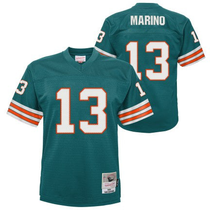 Youth Miami Dolphins Dan Marino Mitchell & Ness Aqua Retired Player Vintage Replica Jersey