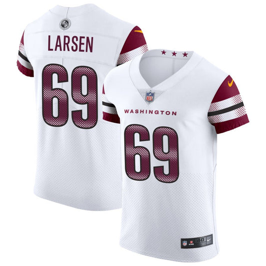 Tyler Larsen Washington Commanders Nike Vapor Untouchable Elite Jersey - White