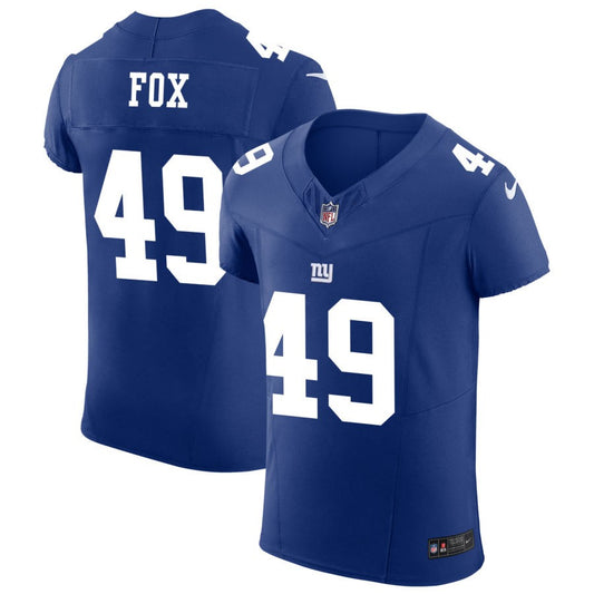 Tomon Fox New York Giants Nike Vapor F.U.S.E. Elite Jersey - Royal