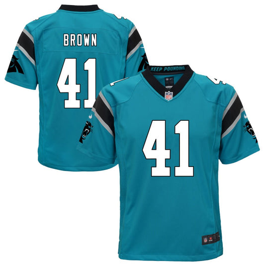 Spencer Brown Carolina Panthers Nike Youth Game Jersey - Blue