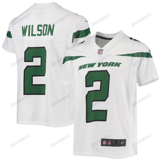 Zach Wilson 2 New York Jets YOUTH Game Jersey - White