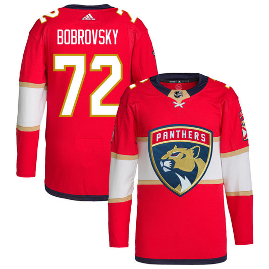 Sergei Bobrovsky Florida Panthers adidas Home Primegreen Authentic Pro Jersey - Red