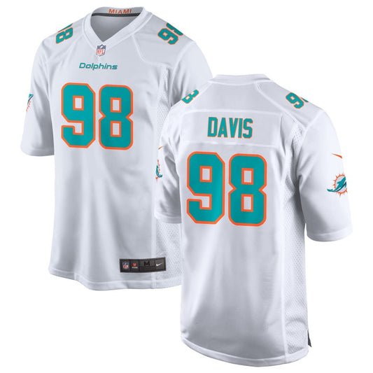 Raekwon Davis Miami Dolphins Nike Game Jersey - White