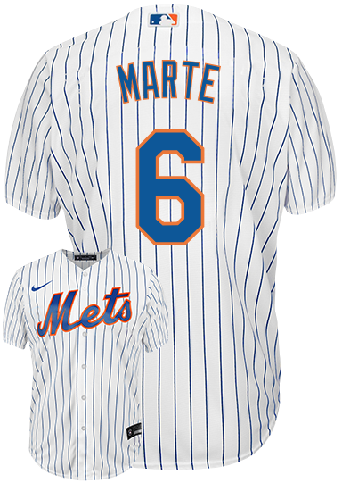 Starling Marte Youth Jersey - NY Mets Replica Kids Home Jersey