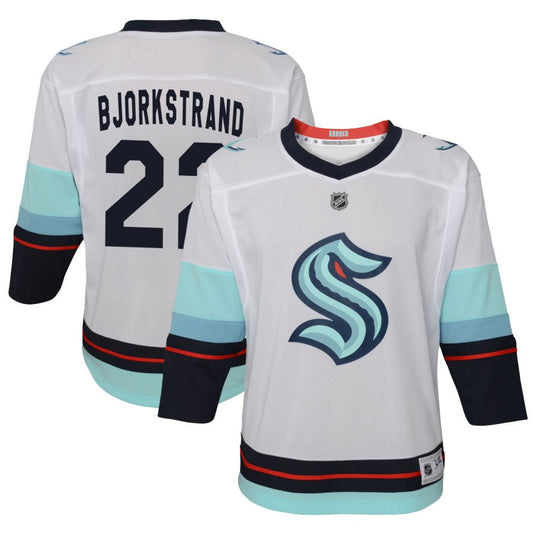 Oliver Bjorkstrand Seattle Kraken Toddler Away Replica Jersey - White