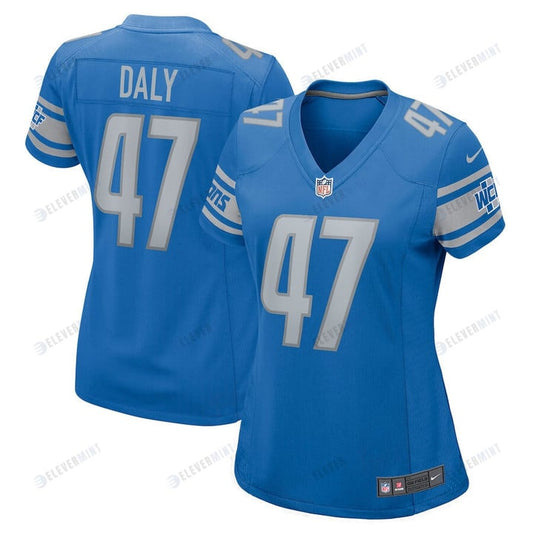 Scott Daly 47 Detroit Lions Women Game Jersey - Blue