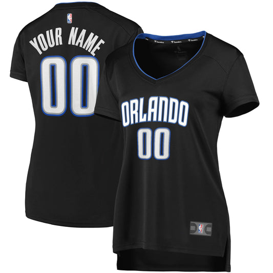 Orlando Magic Fanatics Branded Women's 2019 Fast Break Replica Custom Jersey Black - Icon Edition