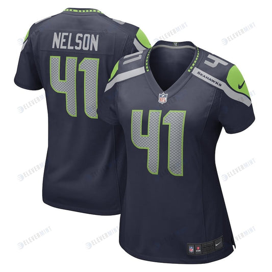 Scott Nelson Seattle Seahawks Women's Game Player Jersey - College Navy