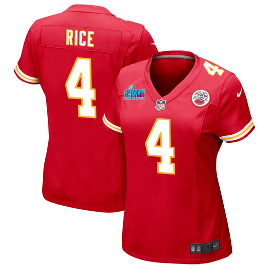 Rashee Rice Kansas City Chiefs Nike Women's Super Bowl LVII Game Jersey - Red