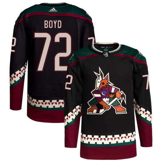 Travis Boyd Arizona Coyotes adidas Home Primegreen Authentic Pro Jersey - Black