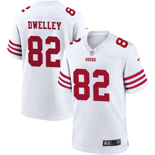 Ross Dwelley San Francisco 49ers Nike Game Player Jersey - White