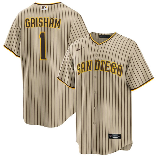 Trent Grisham San Diego Padres Nike Road Replica Jersey - Brown