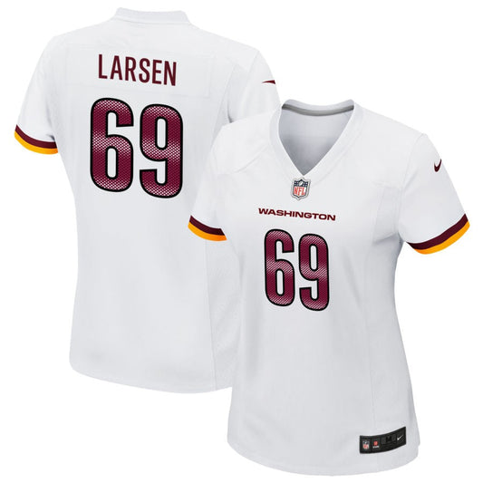 Tyler Larsen Washington Commanders Nike Women's Game Player Jersey - White