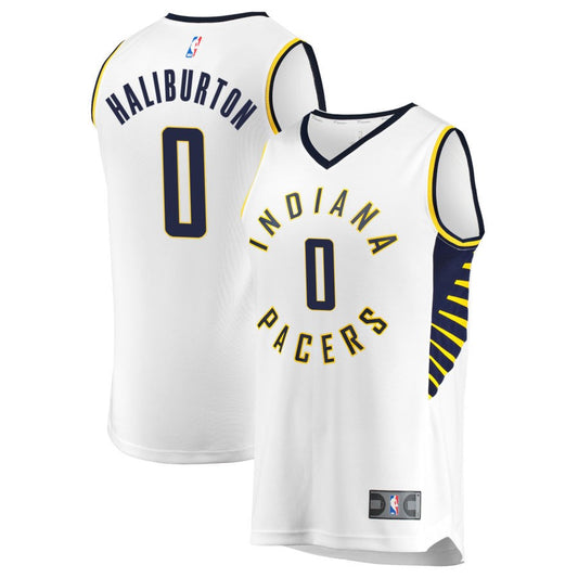 Tyrese Haliburton Indiana Pacers Fanatics Branded Youth Fast Break Replica Jersey White - Association Edition