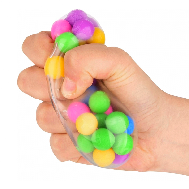 Squeeze Ball Toy, DNA Balls Fidget Toy Balles anti-stress spongieuses Jouet Balles  anti-stress pour enfants adultes, TDAH non toxique, TOC, anxiété (fraise +  raisin + ananas + banane) 