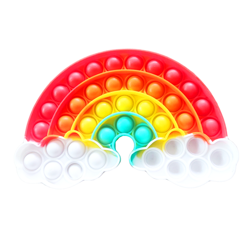Pop it Fidget Toy Rainbow - Set with 4 variants - Known from